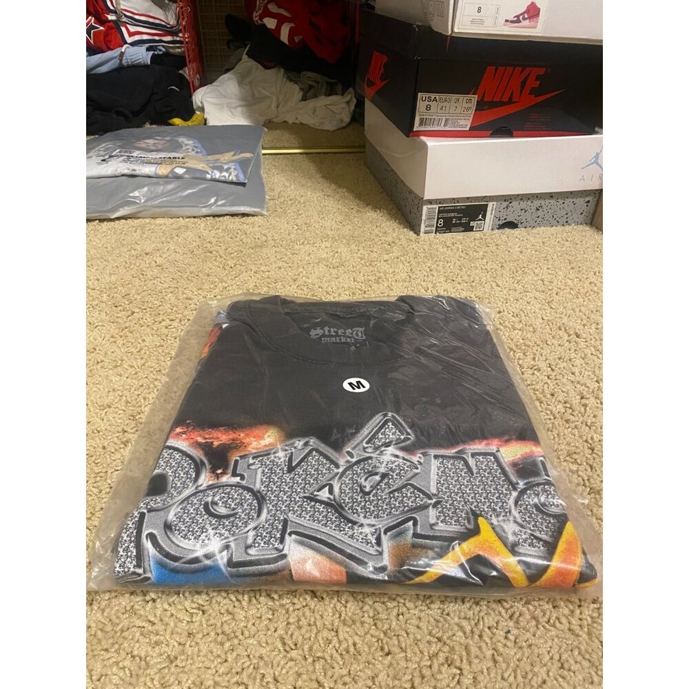 VTG Street Market Supply T-Shirt Men’s Medium Pokémon Graphic 100% Cotton Black - Picture 3 of 3